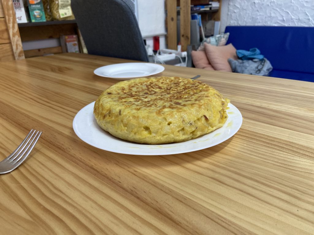 Cooking Tortilla in a Coliving in Canary Islands