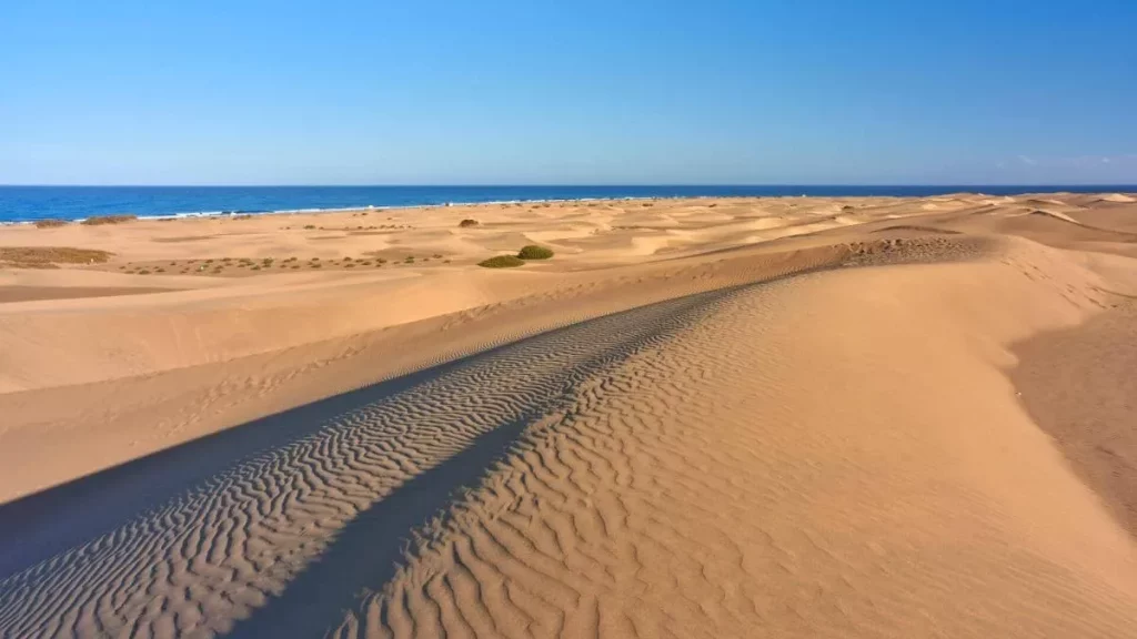 Dunas del Maspalomas en el Sur de Gran Canaria